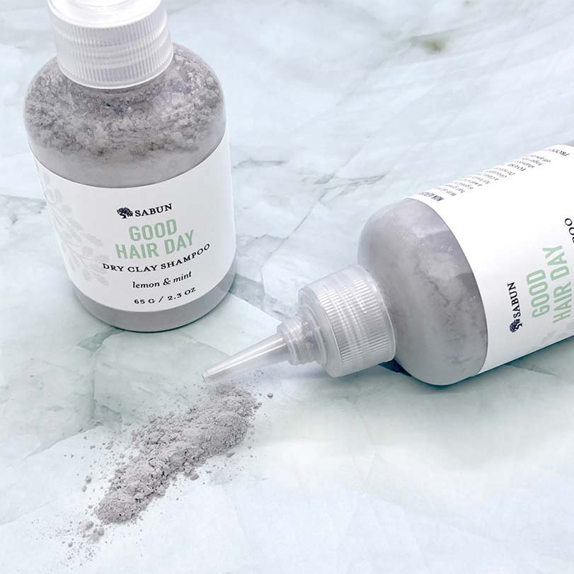 dry shampoo clay natural mint sabun