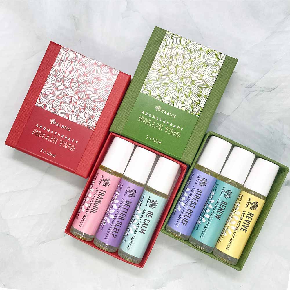 essential oil roll on gift set self care sabun